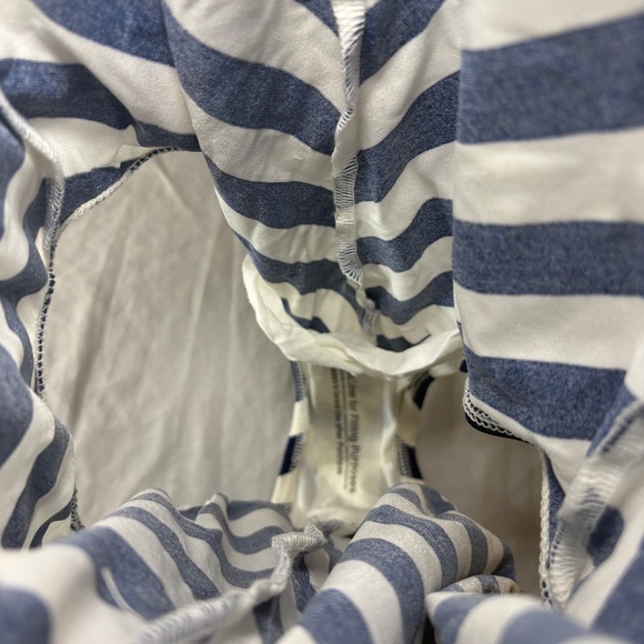 Sun Bound Swimsuit 12 VTG 80s Sears Navy Red White Sailor Belted OnePiece - Picture 5 of 9